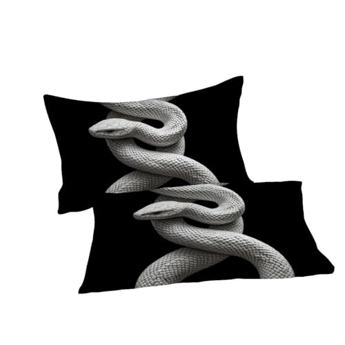 Housse de couette serpent microfibre 3D pour changer de style de lit double