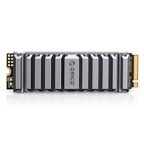 Image of ORICO OS5 1TB SSD for PS5 Expansion, M.2 PCIe 4.0 NVMe Drive with 7450MB /s Read Speed, TLC NAND, Pre-Installed Heatsink Engineered for PS5 Airflow Path, Ready for Direct Installation
