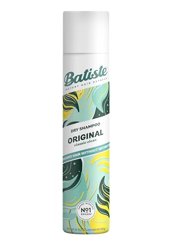 Batiste Dry Shampoo Original 200ml Fresh & Clean Fragrance No Rinse Spray to Refresh Hair in Between Washes