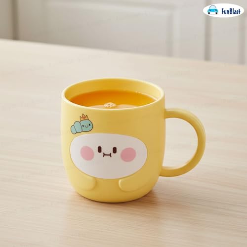 Image of FunBlast Milk Mug for Kids - 350 Ml; Unbreakable Mug for Kids, Milk Mugs for Kids Unbreakable - Milk Drinking Cup for Kids (Yellow2)