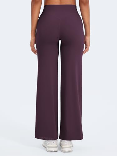 Image of YEOREO Ease Workout Leggings Womens No Front Seam Straight Leggings 29 inch / 31.5 inch / 33 inch / 35 inch High Waist Buttery Eddiy Yoga Pants