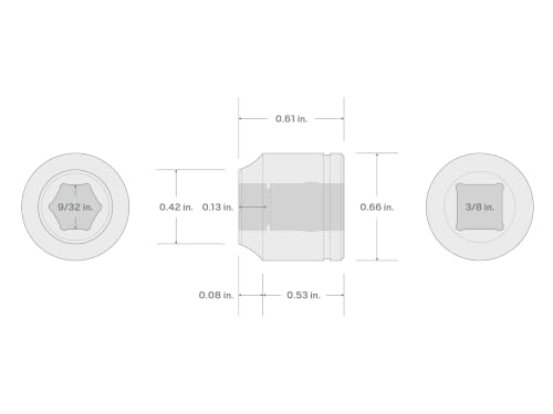 Image of TEKTON 3 /8 Inch Drive x 11 /32 Inch 6-Point Socket | SHD11009