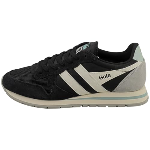 Gola Daytona Womens Classic Trainers in Black Off White4
