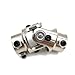 Ensun 3/4-30 Spline x 3/4 DD Nickel Plating Single Steering Shaft Universal U Joint, Maximum Working Angle: 35° Degree, Total Length: 83mm (3-1/4")