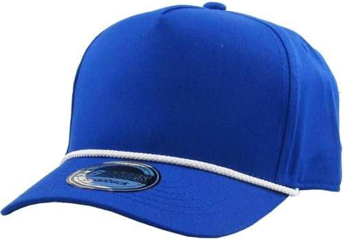 Image of KBETHOS Pro Style 5 Panel Rope Baseball Cap with Adjustable Snapback