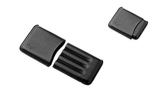 Estuche de puros de cuero para 4 plazas Angelo (negro)