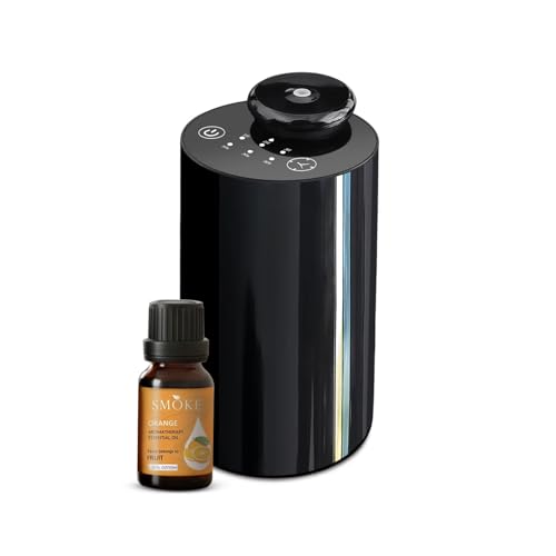 Amaana Wellness Diffuser with 10ml Orange Essential Oil - Battery Operated Compact & Ready-to-Use Aromatherapy for Home Car Travel Mood-Enhancing & Self-Care Wellness
