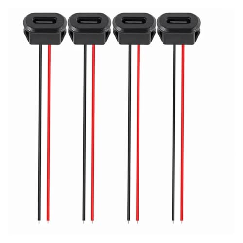 Conector USB Type C 2 pin para solucionar puertos sueltos carga rápida 3A negro x4 2