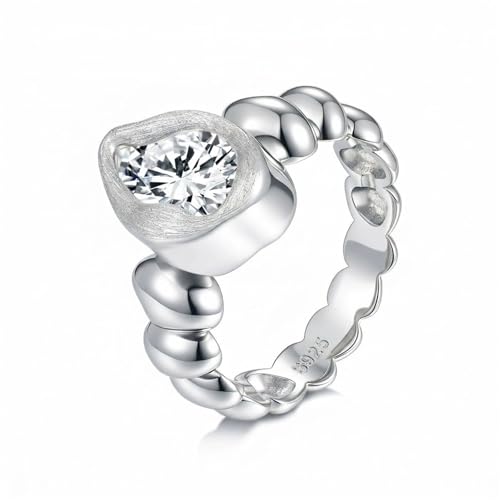 Bague argent 925 anti-ternissement moissanite poire 1,5 CT durable