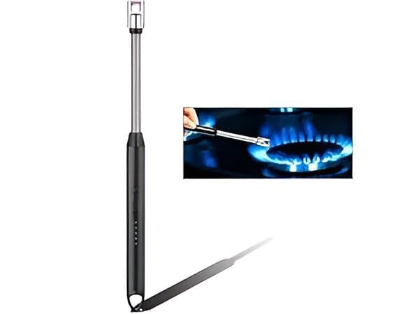 Electric for Candles Rechargeable Electric Gas Lighter Home Use Candle Lighter Plasma Flameless Windproof USB Lighter 360° Flexible Neck Arc Lighter-image-24