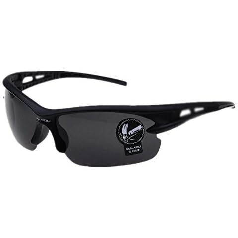 HUASHI Men's Explosion-proof sunglasses outdoor riding glasses battery car bike motorcycle sunglasses Color Black Cover