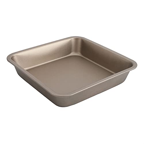 2 piezas Golden Square Bakeware Ban de acero al carbono for horno for horno de moldeo de pastel de galletas DUO ER Cover