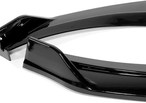 3 Pieces ABS Front Bumper Lip Spoiler Splitter Side Body Kit Trim Protection Compatible with 2019 2020 Hyundai Elantra Sedan (Painted Black)