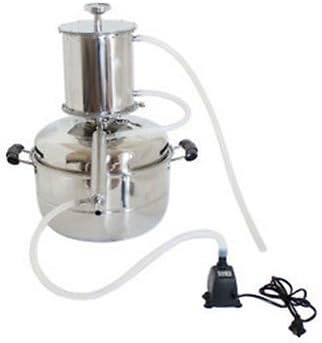 2/3 Gallon 10/15L Moonshine Still Water Essential Oil Boiler Spirits Distiller Alcohol Wine Making Thumper Keg Brew Kit