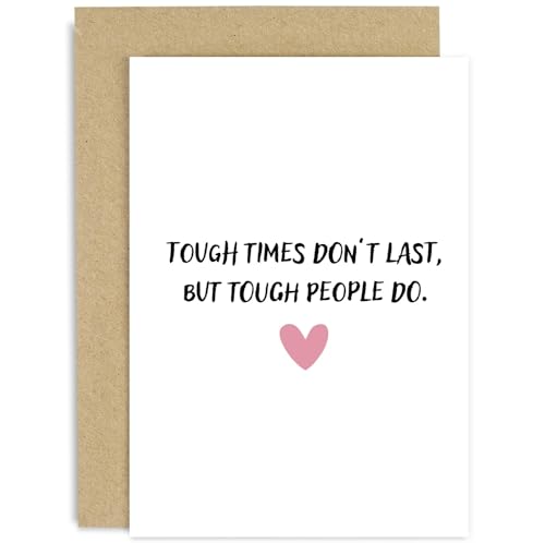 Tough People - Tarjeta de cáncer para ella, tarjetas de cáncer para amigos y familiares, tarjetas de aliento, regalos para pacientes con cáncer, para hombres y mujeres, interior en blanco