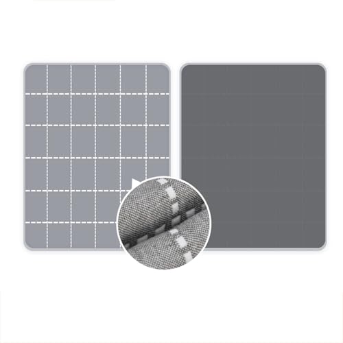 SQOYEI Doble Cara Protector Cama Ancianos Mascotas, Empapadores Cama Adultos Lavables Suaves a Prueba de Fugas Empapador Protector de Cama Apartamentos, Camping(90x100cm,Gray)