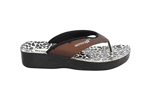 Image of AEROWALK Stylish Fashion Slipper for Women | Comfortable| Lightweight | Anti Skid | Casual Office Footwear (0888 COPPER)