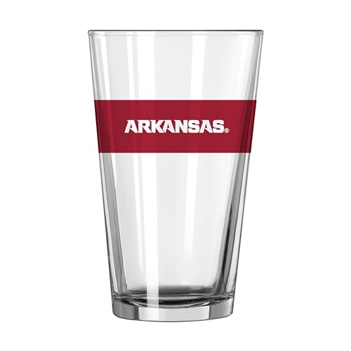Image of Logo Brands NCAA 16 oz Pint Glass - Durable Glass With Bold Team Color- Chip-Resistant Rim Drinkware For Fans, Tailgates, Home Bars & Everyday Use