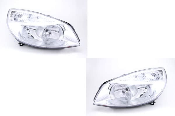 Johns, juego de faros compatible con Renault Scenic Faros II 06/03-08/06 H7/H1 juego izquierdo y derecho