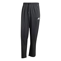 adidas Herren Essentials SMALL Logo Stanford Pant Open Hem, Black/White, 3XL