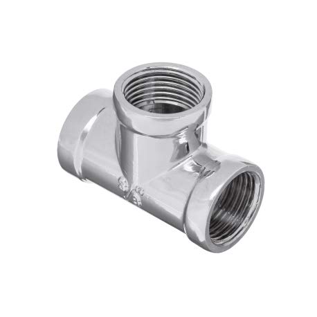 Chrome Screwed TEE - Various Sizes- (3/4")