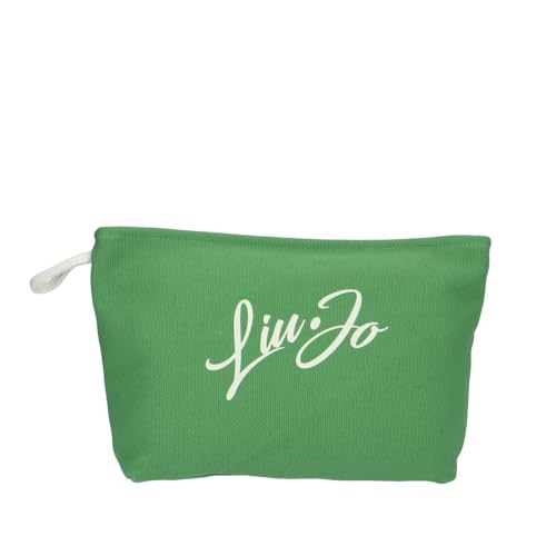 Beauty case Liu Jo M in canvas con logo VA3166 T0300 shamrock