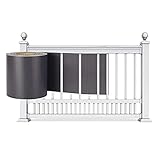 JIANFEI Rollo De Paneles De Privacidad De PVC, Valla De Jardín, Tela Impermeable Opaca De 450gsm con Clips para Jardín, Balcón, Terraza (Color : Black, Tamaño : 0.19x46m)