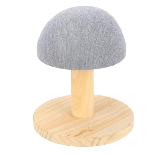 Acouto Tablero de Planchado de Madera de Sujetador, Mini Mesa de Almohadilla de Manga en Forma de Champiñón de Hierro para la Almohadilla de la Manga de Cuello para Sala de Coser