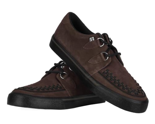 Image of TUK Suede Creeper Sneaker Shoes for Women and Men, D Ring Lace Up Shoes
