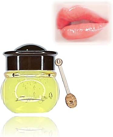 Lip Sleeping Mask Lip Mask Overnight Strawberry Lip Masks Skincare Lip Oils,Lip Moisturiser for Dry Chapped Peeling Cracked Lips Fades Lip Lines,Lip Balm Locks In Moisture Lip Care (Honey)