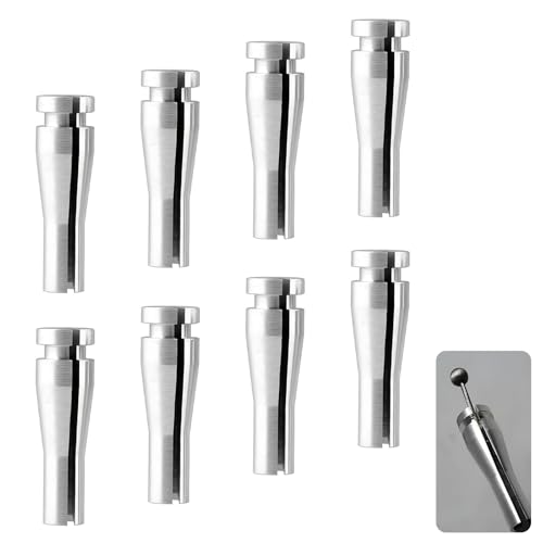 Bawkars 8 PCS Door Latch Cable Repair Kit, Car Door OEM Cable Fix Parts, Car Rear Door Latch Installation Kit, Compatible with Ford F150, F250, F350 (Silver)