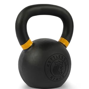 Kettlebell Kings Powder Coated Kettlebell Weights – 9-97 lb Strength Training Kettlebells for Men and Women – Hand Weights Workout Gym Equipment – Weights Set for Home Gym