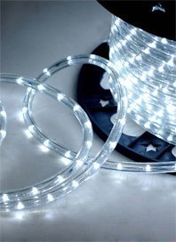 Image of Moonlight 3014 SMD LED Strip Rope Light, Waterproof Decorative led Light with Adapter. (White)-50 Meter