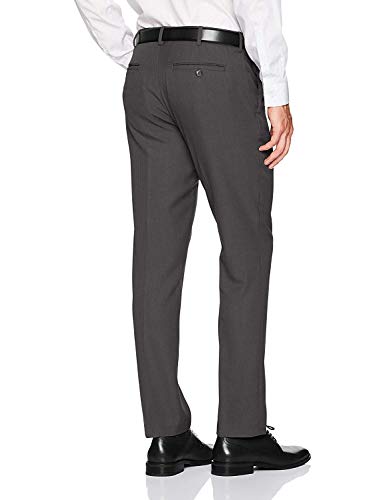 Adam Baker Men's Slim-Fit Flat-Front Luxury Wool Dress Pants - Colors2