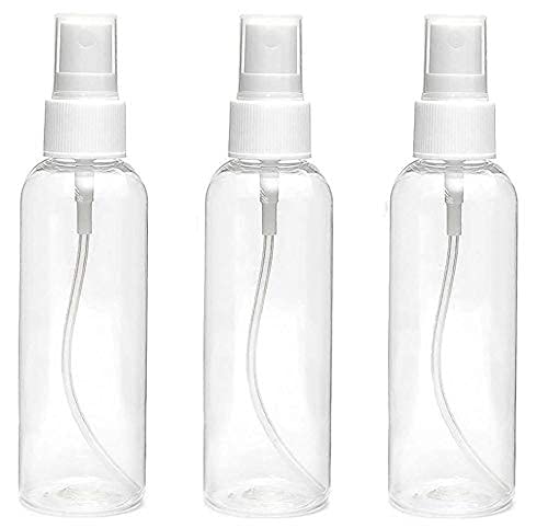 hunky dory 200ml empty plastic transparent refillable fine mist spray bottle for hand sanitizer,perfume, lotion, oil, travel | costemic use etc (pack of 6)