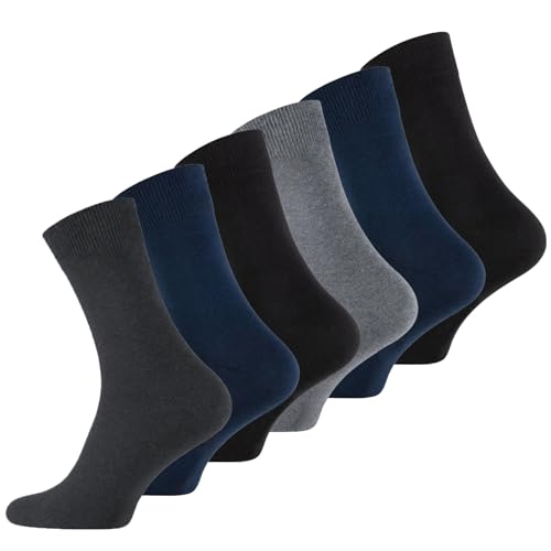 Calcetines de bambú Wonky Line para hombre, paquete de 6