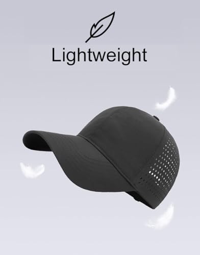 Image of Gelante Men Women Waterproof Quick Dry Baseball Cap Run Hats Mesh Lightweight for Outdoor Sports