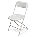 EventStable TitanPRO White Plastic Folding Chair - 10-Pack - Lightweight Foldable Outdoor Chair - Durable Patio Chairs - Chairs Set for Parties Banquet Events - 10 Pack