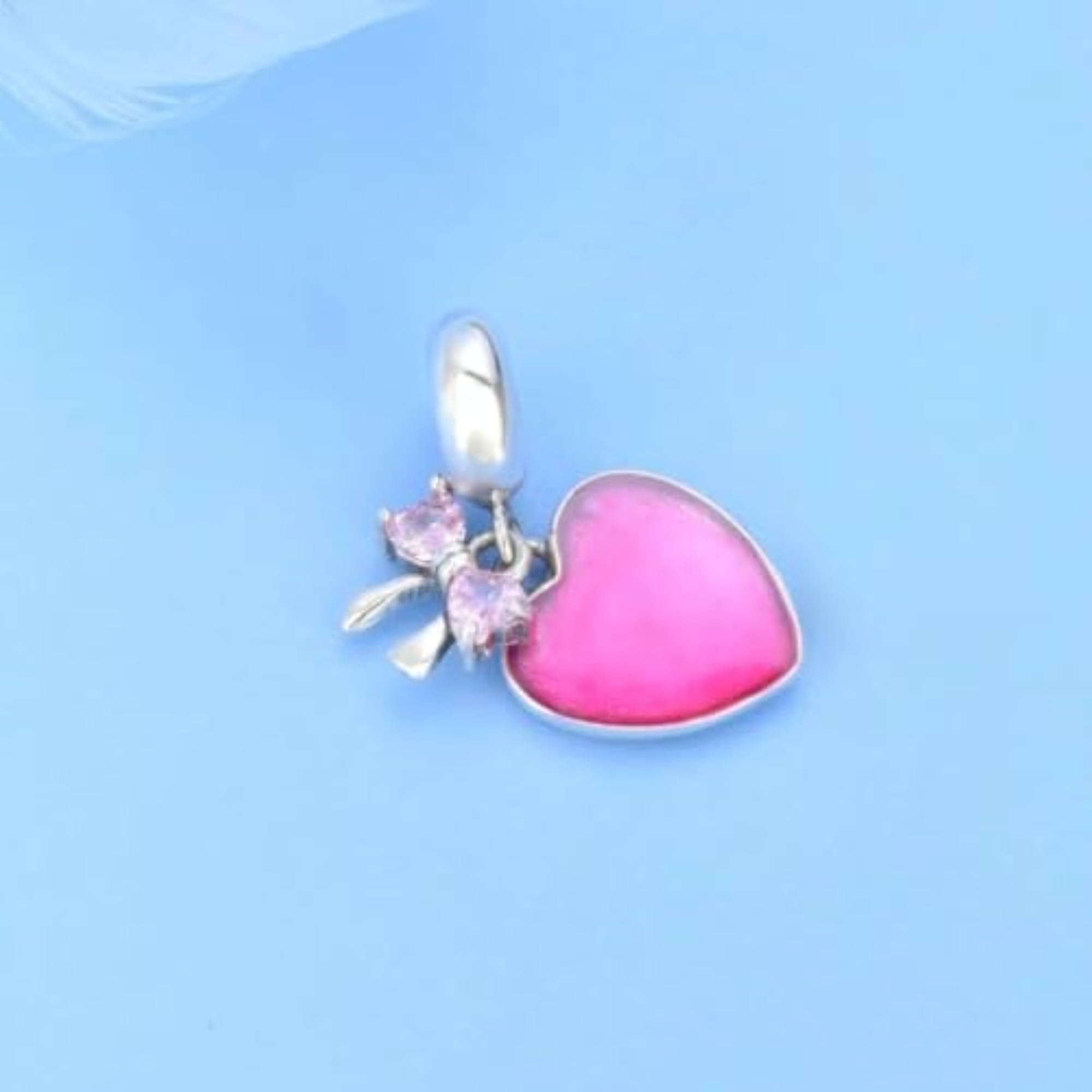 Women's 925 Sterling Silver Bow Charm Pendant