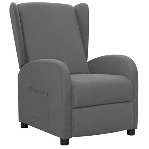 Chusui Sillón reclinable, Sillón Relax, Sillones Reclinables, Butaca Reclinable, Sillon Lactancia, Sillon Individual, Sofa Relax, de Tela Gris Claro Cover