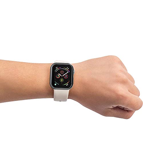 HANKN Soft TPU Case for Apple Watch Series 9 8 7 41mm /Series 6 5 4 SE 40mm Case, Plated Cover Protective Iwatch Shockproof Bumper [No Front Screen Protector] (Black, 40mm/41mm)