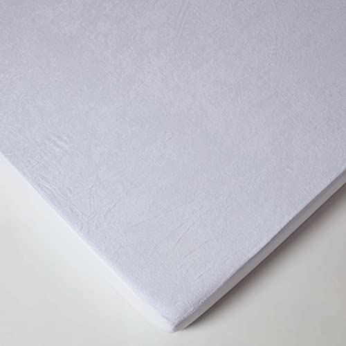 Protège matelas imperméable 140x190 cm alèse de lit bouclette éponge - 4