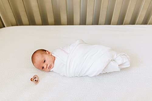 Moms On Call Baby Swaddle 0-3 Months Newborn, Essential Swaddle Blanket | 48X48 | Cotton (Soft Blue) #TOP1
