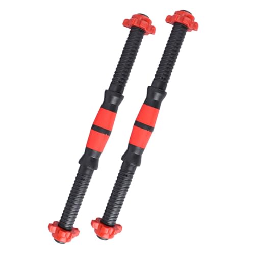 POPETPOP Non-slip Dumbbell Handles with Nuts Dumbbell Connecting Rods for Strength Training Easy to Install Bar Replacement for All Fitness Levels