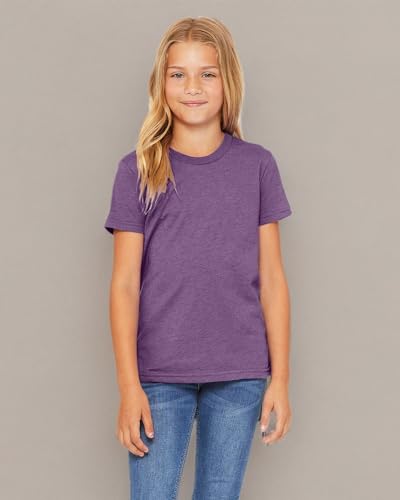 Bella + Canvas Youth Jersey T-Shirt XL HTHR TEAM PURPLE4