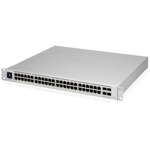 Image of Ubiquiti Networks UniFi Pro USW-PRO-48-POE, 48-port gigabit PoE+ managed layer 2 /3 switch with 4 SFP+ 10G uplinks