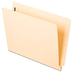 Pendaflex Manila Reinforced End-Tab Fastener Folders, Letter Size, Manila, Straight Cut, 50/BX (13140EE)