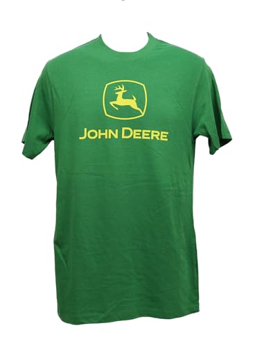 John Deere Mens Classic Yellow Logo Short Sleeve T-Shirt3