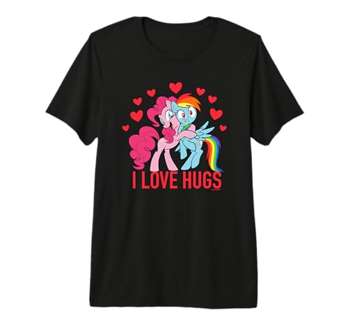 T-shirt My Little Pony Pinkie Pie Rainbow Dash hugs pour fillettes