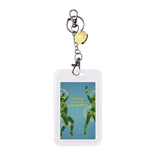 Pochette de protection carte de crédit jaune motif badge Brésil Hula